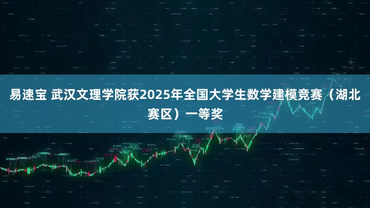 易速宝 武汉文理学院获2025年全国大学生数学建模竞赛（湖北赛区）一等奖